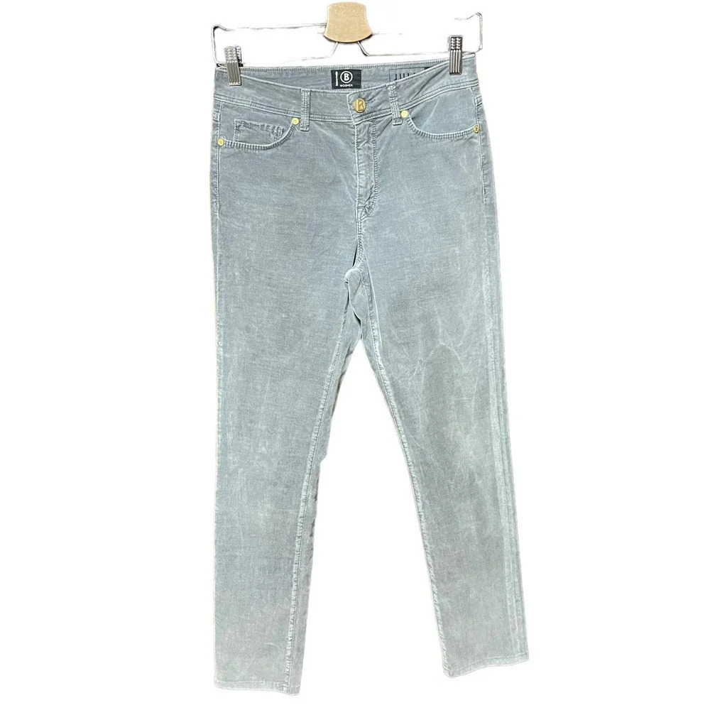 Bogner Julie 7/8 Corduroy Velvet Pants in‎ Gray Size US 27 / 32